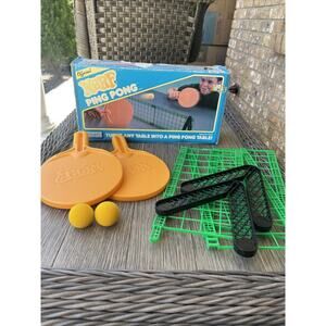 Vtg NERF PING PONG 1987 PARKER BROTHERS #0304 Official Set Orig Box Classic